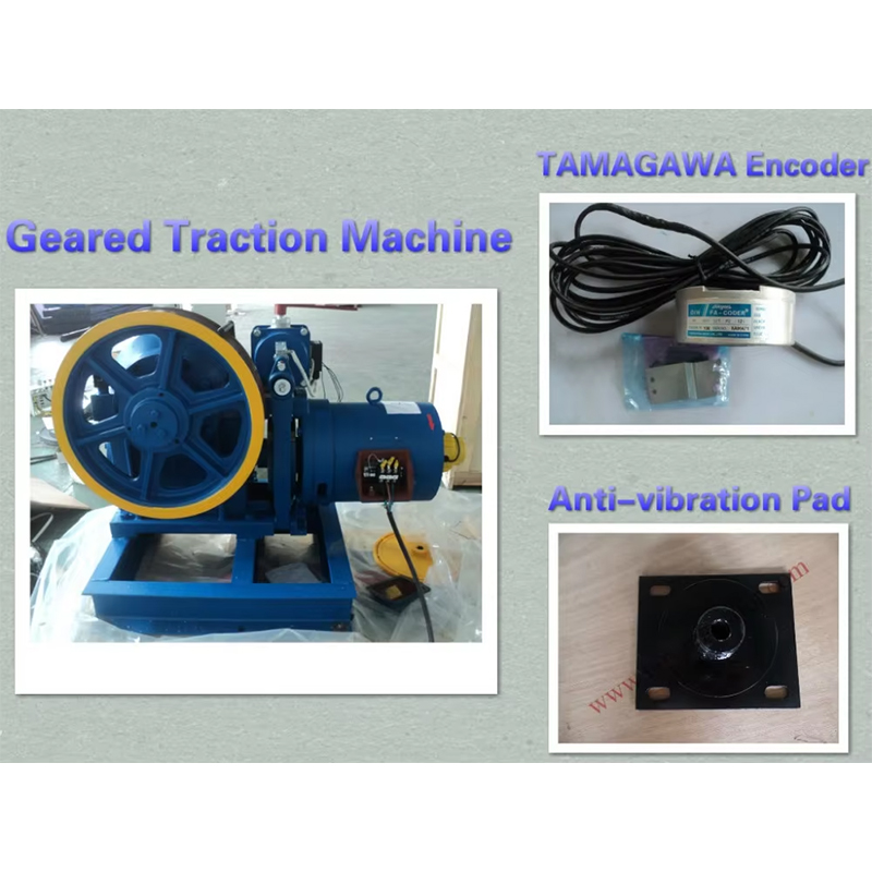 VTSP216 Nye produkter YJF100K 320Kg-450Kg Heisdeler Torindrive Elevator Gear Traction Machine