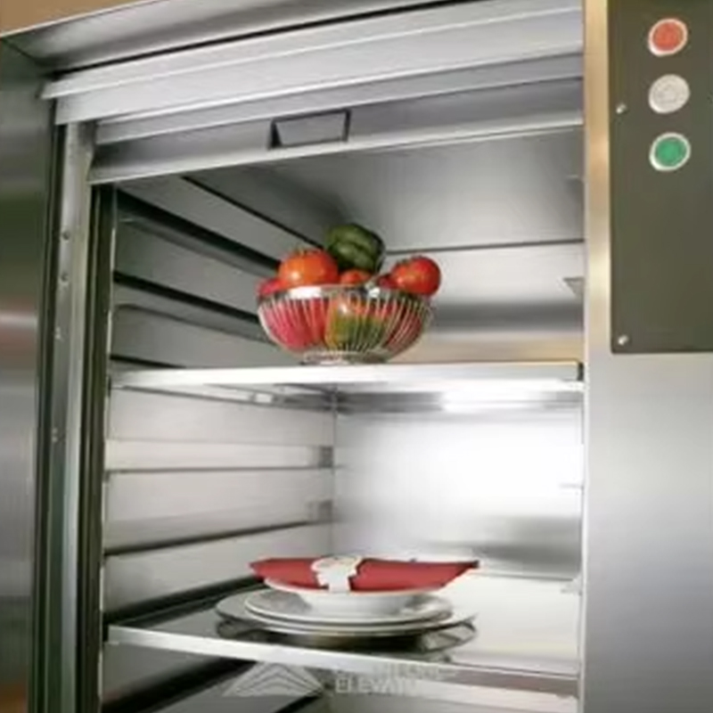 VTEF108 Elektrisk girløs AC-stumtjenerløft med PVC-gulv for restaurant- og hotellkjøkkenservice