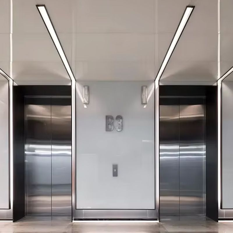 VTEP119 Ascensores passasjerheiser Gearless AC for bygninger med flere etasjer ISO9001-sertifisert rustfritt stål Enkel installasjon