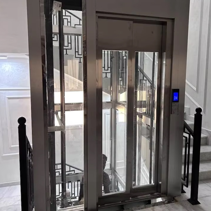 VTEP124 Kina Merke Moderne Passasjer Heis Produsent Høy ytelse Heis Hotell Bruk PVC Gulv Rustfritt stål AC Drive