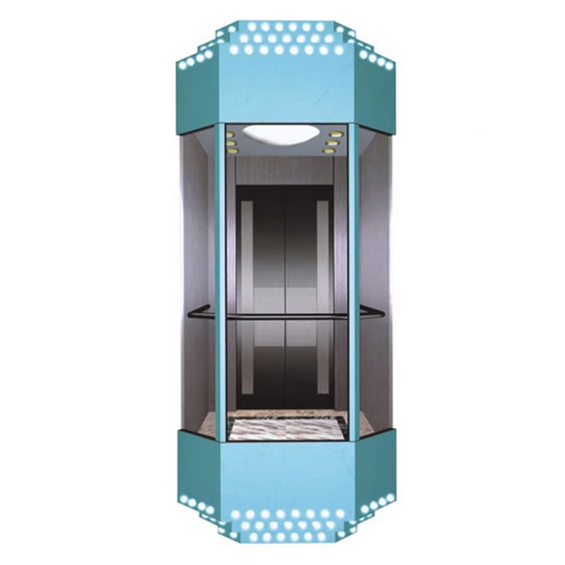 VTEO103 Ascensores luksusobservasjonsheis med panoramaglassdesign for kommersielle bygninger
