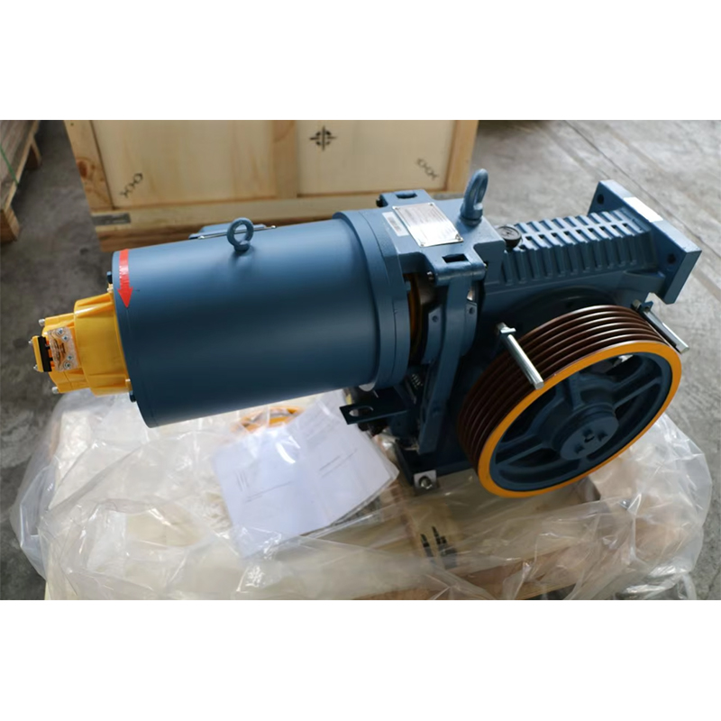 VTSP243 Geared Elevator Traction Machine Rustfritt stålløft 630KG_800KG_1000KG_YJ200A_8-13 Personer